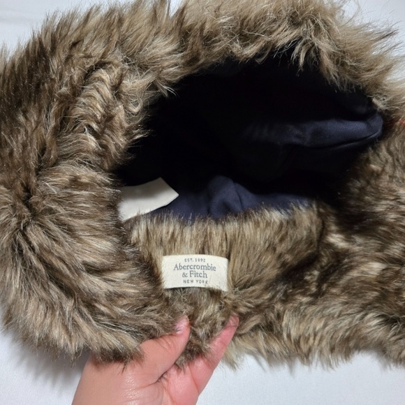 Plaid Red and Brown Kids Winter Hat - Picture 3 of 4